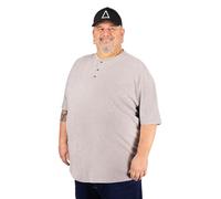 ADAMO Men's Serafino T-Shirt with Button Tape Regular FIT in oversizes up to 10XL