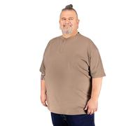ADAMO Men's Serafino T-Shirt with Button Tape Regular FIT in oversizes up to 10XL Green