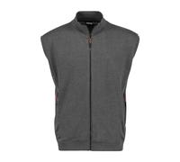 ADAMO Sleeveless sweat waistcoat for men in plus sizes 2XL-14XL, Size:10XL, Colour:Anthra Mottled