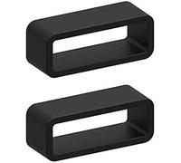 ADAMO Soft Silicone Replacement Watch Strap 20mm 22mm 24mm Black, 20MM, No Metal Type