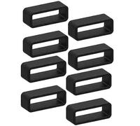 ADAMO Soft Silicone Replacement Watch Strap 20mm 22mm 24mm Black, 22 MM, No Metal Type