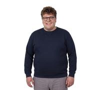 ADAMO Sweatshirt with round neck in plus sizes 2XL-14XL men
