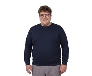 ADAMO Sweatshirt with round neck in plus sizes 2XL-14XL men