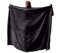 ADAMO XXL Beach Towel - Large Bath & Sauna Towel, Oversize 155 x 220 cm or 100 x 220 cm, Black