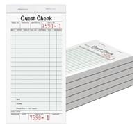 Adams 30-Pack Guest Check Pads, Single Part, 1,500 Sheets Total, Server Note Pads for Restaurants, Waiter and Waitress, Notepad Paper Checks