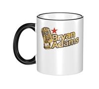 Adams Canadian Rock Singer Bryan Ceramic Coffee Mugs Drinking Mugs for Water and Milk Ceramic Coffee Cups with Handle