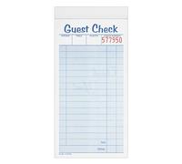 Adams Guest Check Pads, 2-Part, Carbonless, White/Canary, 3-3/8" x 6-3/8", 50 Sets per Pad, 10 Pack (104-50SW)