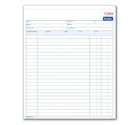Adams Invoice Book, 8-3/8 x 10-11/16 Inches, 2-Part, Carbonless, White/Canary, 50 Sets per Book (D8140)