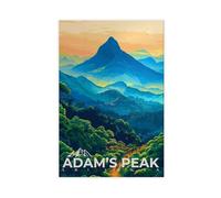 Adams Peak Sri Lanka Travel Poster Canvas Poster Bedroom Decor Landscape Office Room Decor Gift 24x36inch(60x90cm)