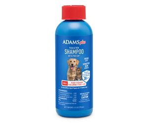 Adams Plus Flea & Tick Shampoo with Precor for Cats, Kittens, Dogs & Puppies Over 12 Weeks Of Age |Sensitive Skin Flea Treatment for Dogs & Cats |Kill