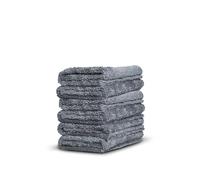 Adams Polishes Borderless Grey Microfiber Towel - Premium Quality 480gsm, 16 x 16 inches Plush Microfiber - Delicate Touch For The Most Delicate Surfaces (6 Pack)