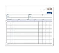 Adams Spiral Invoice Book, 8 1/2 x 7 1/4 Inches, 2-Part, Carbonless, White/Canary, 50 Sets per Book (SCD8740)