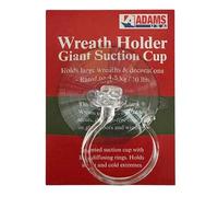 Adams Wreath Hook - Giant Suction Cup Wreath Hanger - for Windows and UPVC Doors - Large Hook Wreath Holder