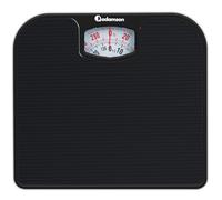Adamson A21 Analog Scales for Body Weight - Up to 136kg - New Version - Anti-Skid Rubber Surface - Large Numbers - Analog Bathroom Scale - Affordable - Durable with 20-Year Assurance - Full Black