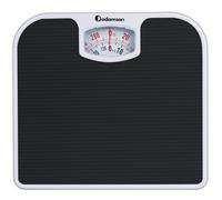 Adamson A21 Analog Scales for Body Weight - Up to 300 LB - New Version - Anti-Skid Rubber Surface + Large Numbers - Analog Bathroom Scale - Affordable - Durable with 20-Year Assurance - Black