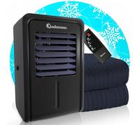 Adamson B10 Bed Cooling System - TWIN 75” L x 39” W - 100% Cotton Mattress Cooling Bed Pad for Night Sweats - Water Bed Cooler Ideal for Hot Sleepers - 5-Year Assurance - Navy Blue