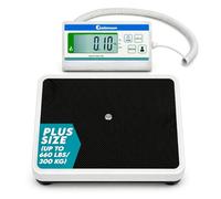 Adamson Extra Wide Medical Scale - 300 kg / 47 st Large Digital Platform Scale for Body Weight -Bariatric Scale for Home, Clinic & Hospital - Dual Power (USB or 3×AA) - 10 g Accuracy - KG/Lb/Oz