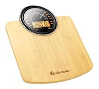 Adamson Hybrid 2-in-1 Analog & Digital Weighing Scale for Body Weight up to 400lbs + Thick Tempered Glass + Extra Large Display + Easy to Read Digital Bathroom Scale + New Version - Wood