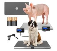 Adamson Livestock Scale 500 kg / 1100 lb - Heavy Duty Digital Dog Scale for Sheep, Pigs, Goats & Large Breeds - Tare, Hold & PCS - Battery or AC Powered