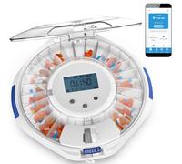 Adamson TimelyMed Smart Pill Dispenser Machine with Alarm + WiFi App Monitoring + New 2024 + 28 Day Medicine Dispenser + Automatic Pill Dispenser for Elderly with Alarm & Alzheimers Care + Lock Key