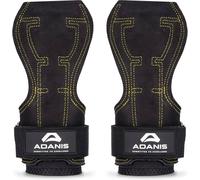Adanis Apex Lifting Straps with Adjustable Metal Buckle, Padded Gym Straps in Black Adanis Black