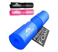 Adanis Barbell Pad for Squats & Hip Thrusts - Thick Foam Neck & Shoulder Support Cushion, Non-Slip Grip - Fits Standard & Narrow Olympic Bars - Weightlifting, Lunges & Glute Training - 43.5x9cm