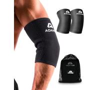 Adanis Compression Sleeves Pair for Joint Support - Elbow & Knee Sleeves with Silicone Anti-Slip Grip, Breathable Moisture-Wicking Fabric - Tennis Elbow, Arthritis, Gym & Weightlifting, S-XL
