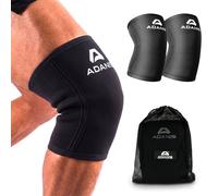 Adanis Compression Sleeves Pair for Joint Support - Elbow & Knee Sleeves with Silicone Anti-Slip Grip, Breathable Moisture-Wicking Fabric - Tennis Elbow, Arthritis, Gym & Weightlifting, S-XL