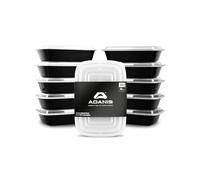 Adanis Meal Prep Containers Reusable 32oz 10 Pack Set - BPA Free Non-Toxic Plastic Food Storage Containers with Lids, Leak Proof, Microwave Safe, Fridge Safe, Stackable Single Compartment 950ml