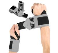 Adanis Wrist Wraps for Weightlifting (Pair) - 50cm Adjustable Wrist Support with Thumb Loop & Durable Velcro - Non-Slip Heavy Duty Gym Straps for Powerlifting, CrossFit & Strength Training