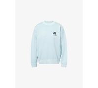 Adanola Womens Adanola Echo Washed Oversized Cotton-Jersey Sweatshirt Ocean Blue/Midnight Blue S