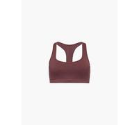 Adanola Womens Burgundy Ultimate Racerback Stretch-jersey Bra Xs