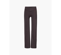 Adanola Womens Coffee Bean Ultimate Wrap-over High-rise Stretch-recycled-polyamide Trousers L