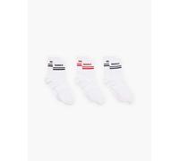 Adanola Womens Wht/blk/clsc Red/nvy Blu Pack of Three Branded Stretch-organic-cotton Blend Socks 1 Size