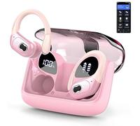 Adaodaoma AI Translation Earbuds Real Time, Powered by Google and Microsoft translation engines, Headphones Translating Device, 3-in-1 Translator Earbuds for Travel/Business//Leaning (Pink)