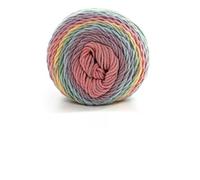 ADAOQIN 100G/Ball Rainbow Cotton Yarn Segment Dyeing 5 Ply of Milk Cotton DIY Hand Knitted Sofa Cushion Pillow Yarn 193m Crochet Yarn