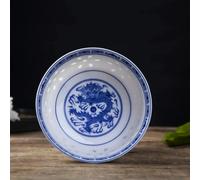 ADAOQIN 3Pcs Rice Bowl Blue and White Porcelain Tableware Chinese Dragon Dinnerware Ceramic Ramen Soup Bowls Food Holder