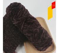 ADAOQIN 5Pcs 100g/Pc Chenille Velvet Yarn 3mm Thick Knitted Crochet Velvet Super Plush Wool Soft Baby Blanket Suitable For DIY Hat Scarves