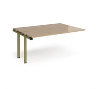 Adapt add on unit single 1600mm x 1200mm - green frame, kendal oak top