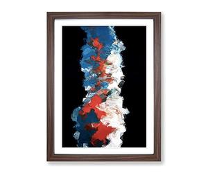 Adapt Or Die Abstract Framed Print | A4 Walnut Framed Wall Art | Ready to Hang | Abstract Fantasy Picture | Living Room Bedroom Lounge Office