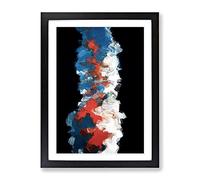 Adapt Or Die Abstract Framed Wall Art Print A2 Black