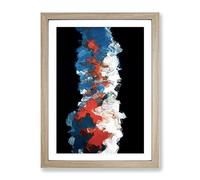 Adapt Or Die Abstract Framed Wall Art Print A2 Oak