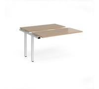 Adapt sliding top add on unit single 1200mm x 1200mm - white frame, kendal oak top