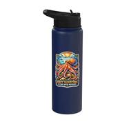 Adapt to Everything Blend with Nothing Octopus Ocean Lovers Stainless Steel Insulated Water Bottle
