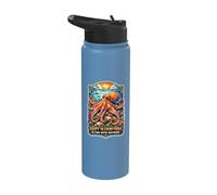 Adapt to Everything Blend with Nothing Octopus Ocean Lovers Stainless Steel Insulated Water Bottle