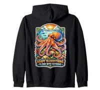 Adapt To Everything Blend With Nothing Octopus Ocean Lovers Zip Hoodie