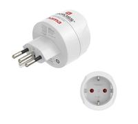 Adapt. travel type J, L, N, 3 pin, for Switzerland, Italy and Brazil