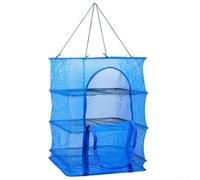 Adaptable 3 Tier Drying Fishing Net for Vegetables Hang Easily Indoors or Outdoors (45 * 45 * 65cm)