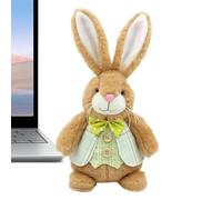 Adaptable Bunny Plush Toy - 12.59 Inch Sitting Rabbit Doll, Soft Cute Animal, Cuddly Bunny Toy, Decorative Plush Cushion for Kids Easter Basket Valentines Birthday Party Home Decor