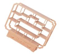 Adaptable Kids Playset Rack With Detachable Dividers For Innovative Enjoyable Tasks Dollhouses Display Stand